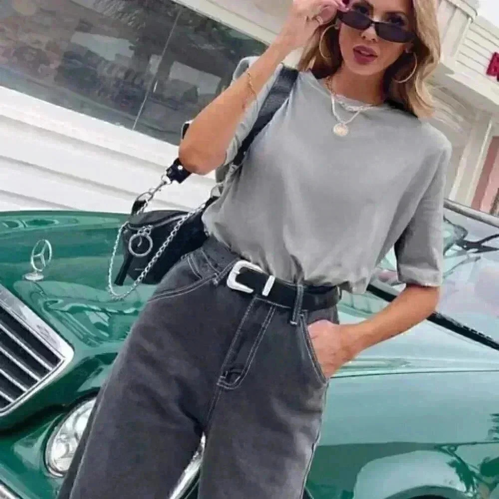 GRAY ON TREND TOP